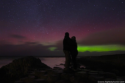 Christmas Eve Aurora Engagement At Giant's Causeway - Dec 24th 2014